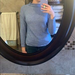 Blue and white sweater